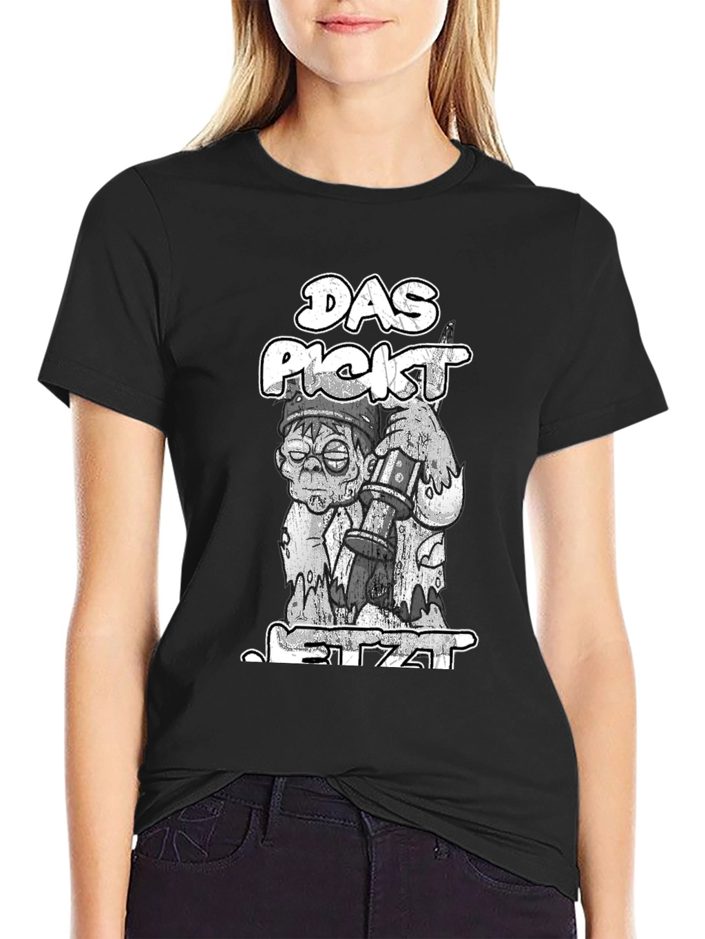 Das Pickt Jetzt T-Shirt: Zombie with Beer