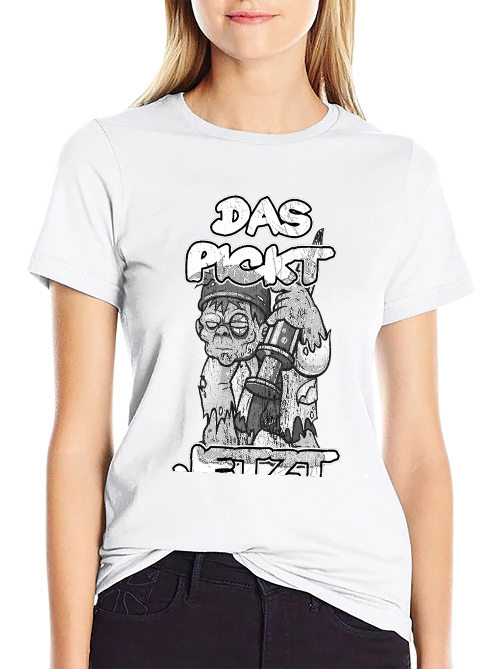 Das Pickt Jetzt T-Shirt: Zombie with Beer