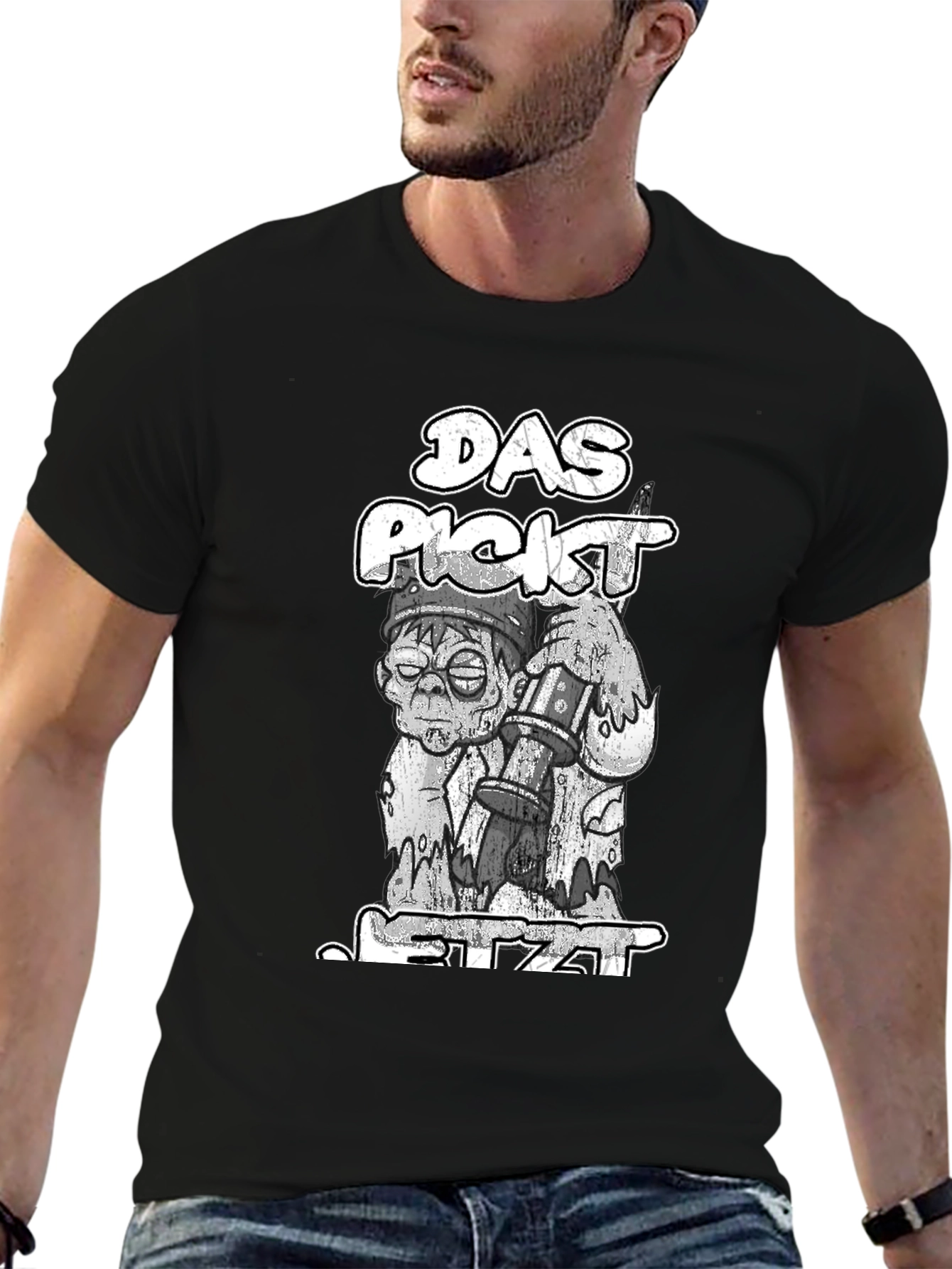 Das Pickt Jetzt T-Shirt: Zombie with Beer