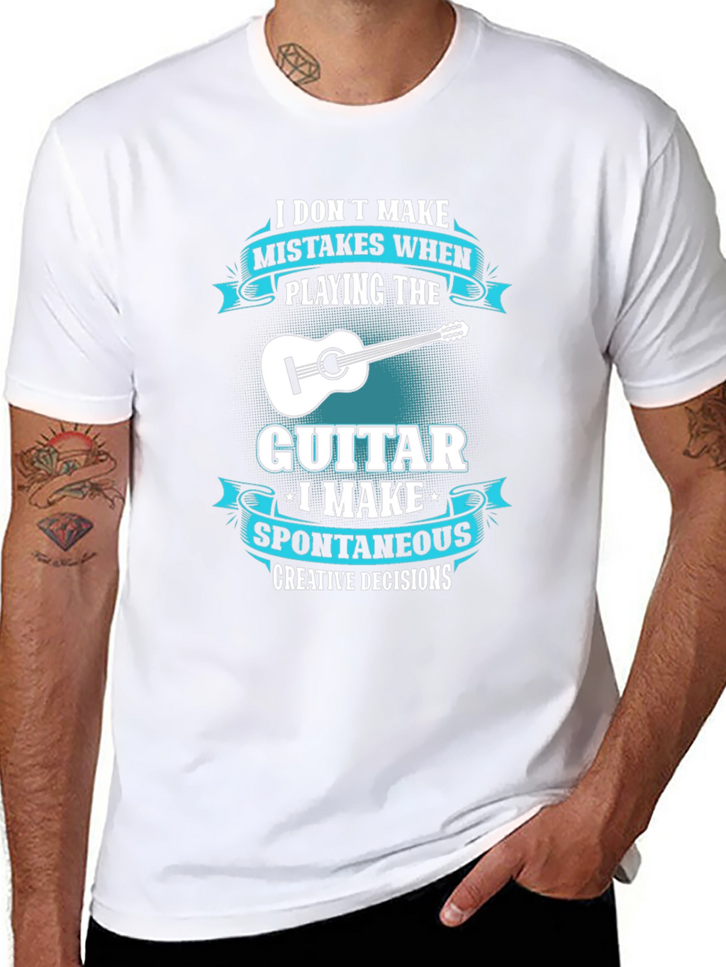 Guitar Player T-Shirt: Spontaneous Creative Decisions