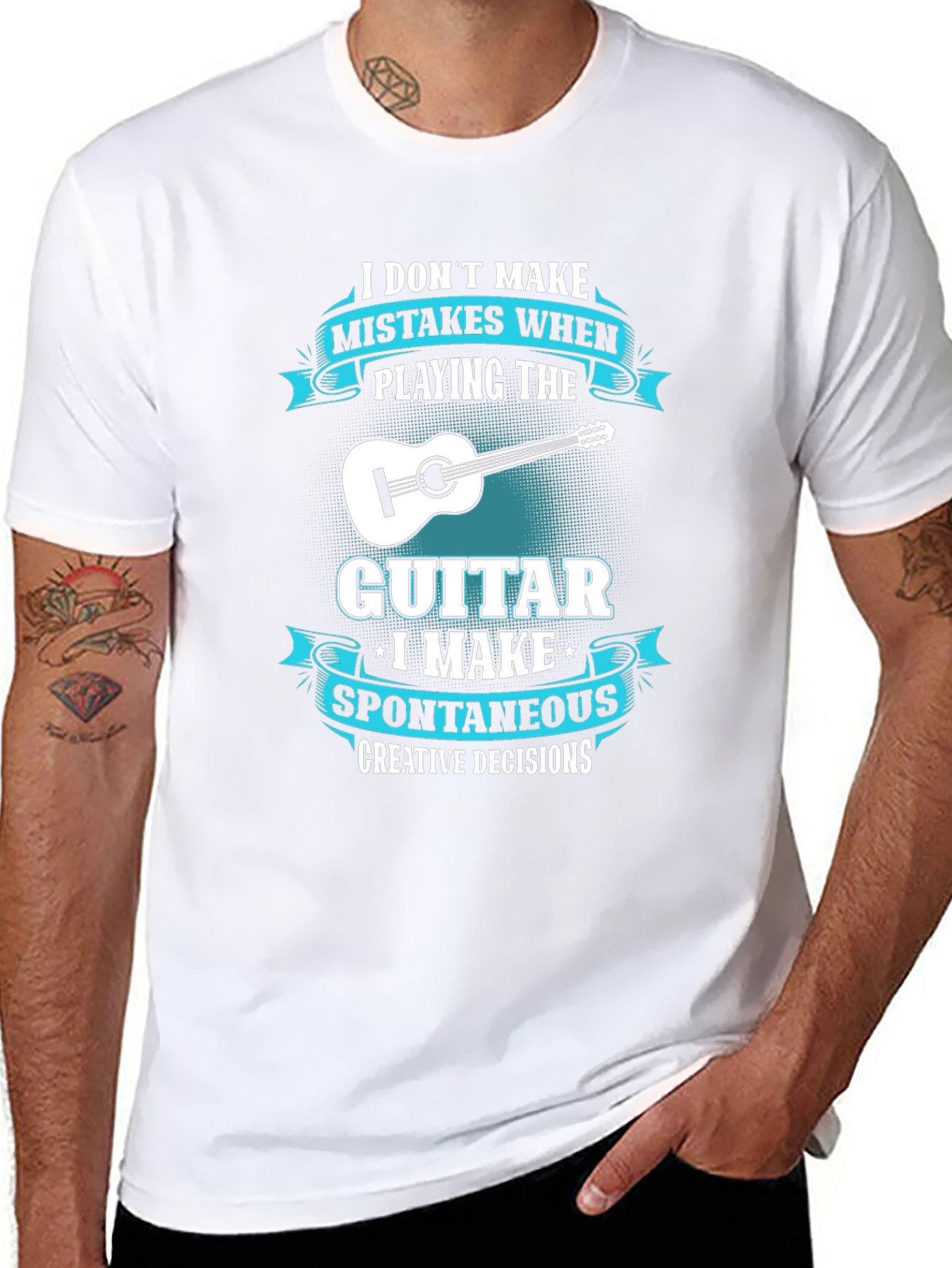 Guitar Player T-Shirt: Spontaneous Creative Decisions