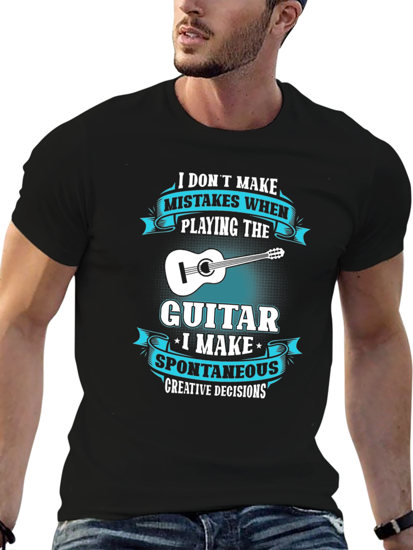 Guitar Player T-Shirt: Spontaneous Creative Decisions