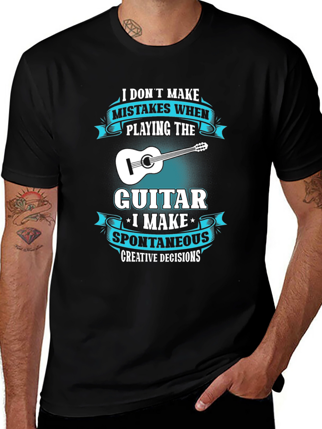 Guitar Player T-Shirt: Spontaneous Creative Decisions
