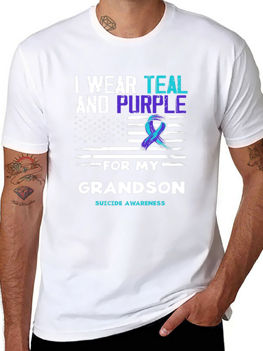 Suicide Awareness Grandson T-Shirt