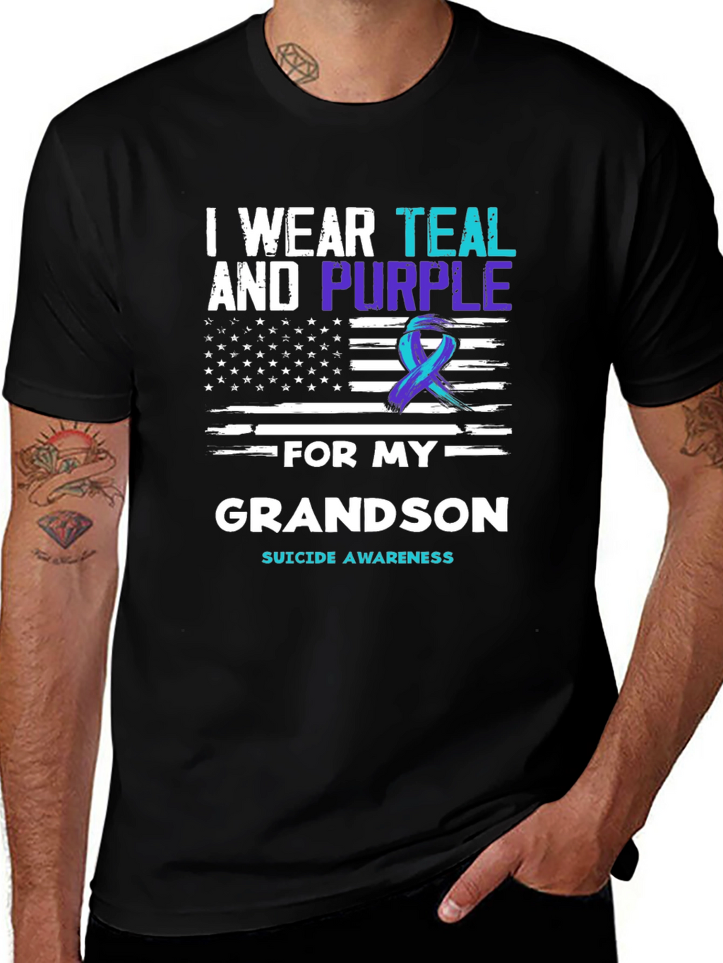 Suicide Awareness Grandson T-Shirt