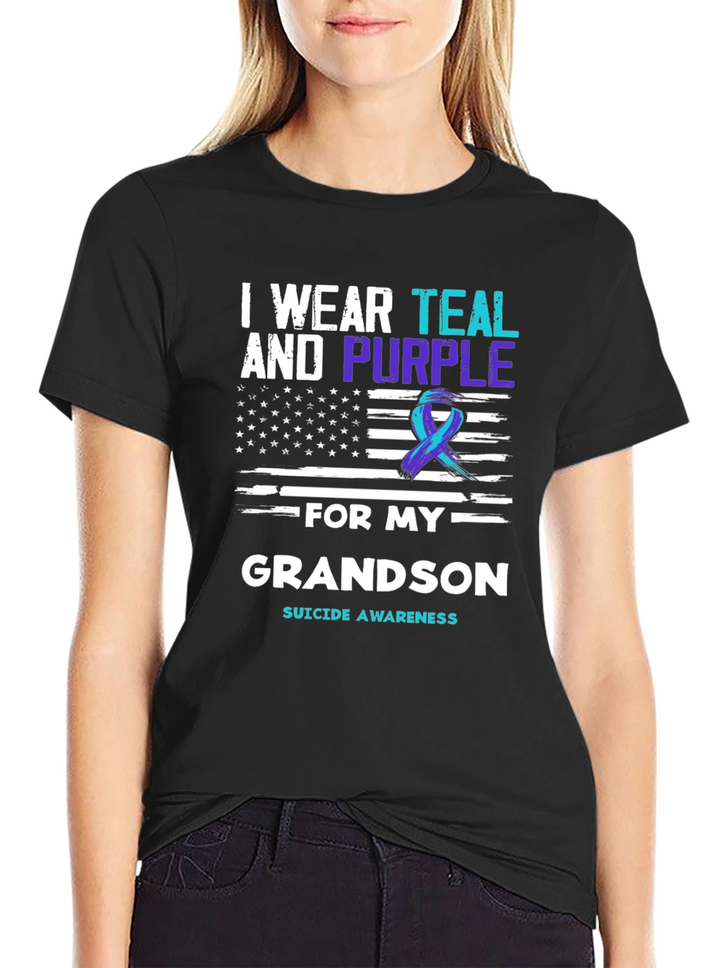 Suicide Awareness Grandson T-Shirt