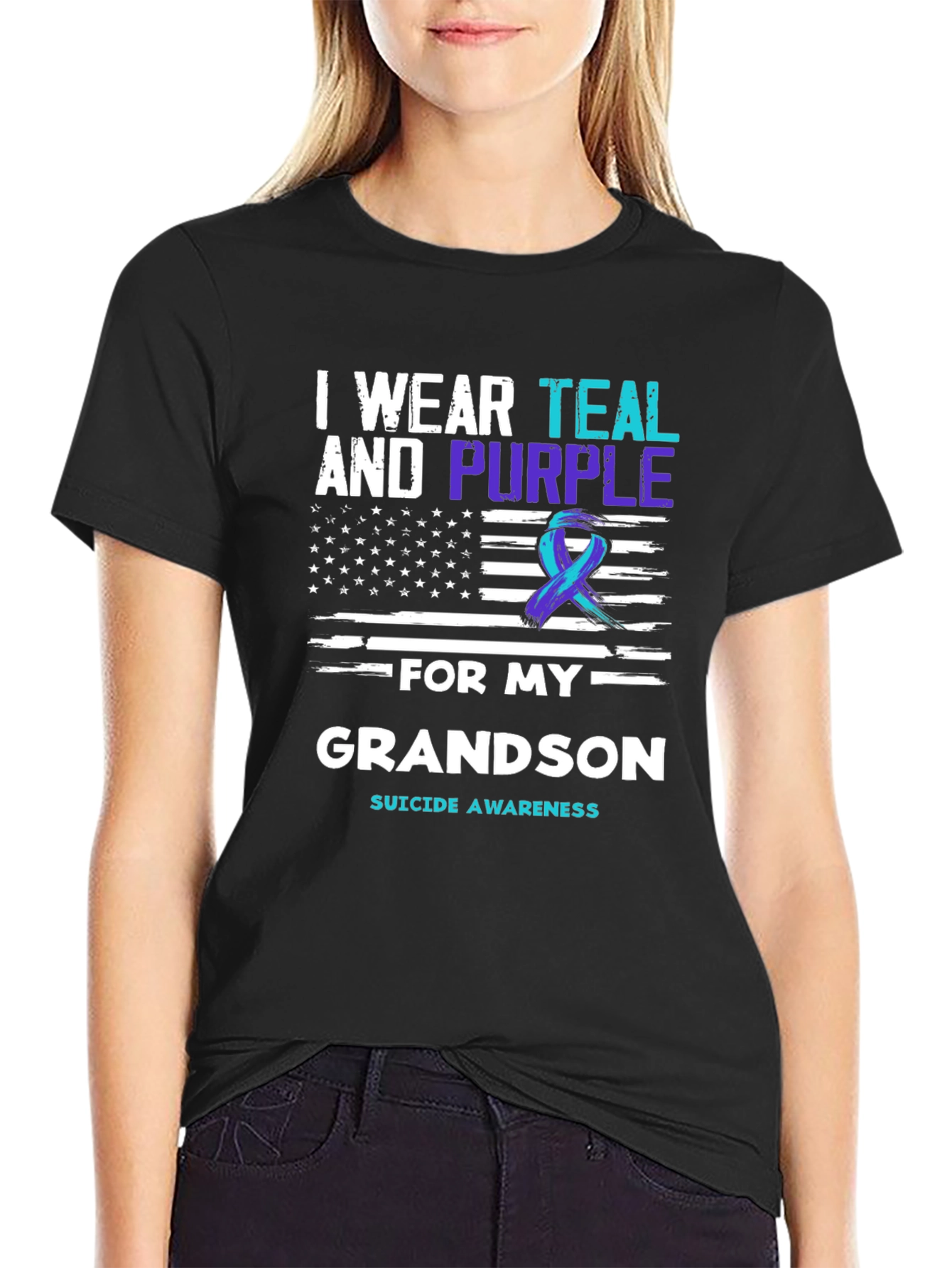 Suicide Awareness Grandson T-Shirt
