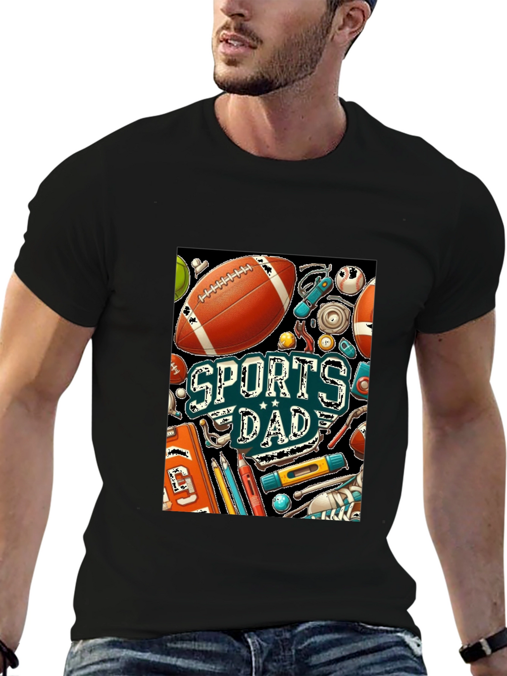 Sports Dad Graphic T-Shirt - Fathers Day Gift