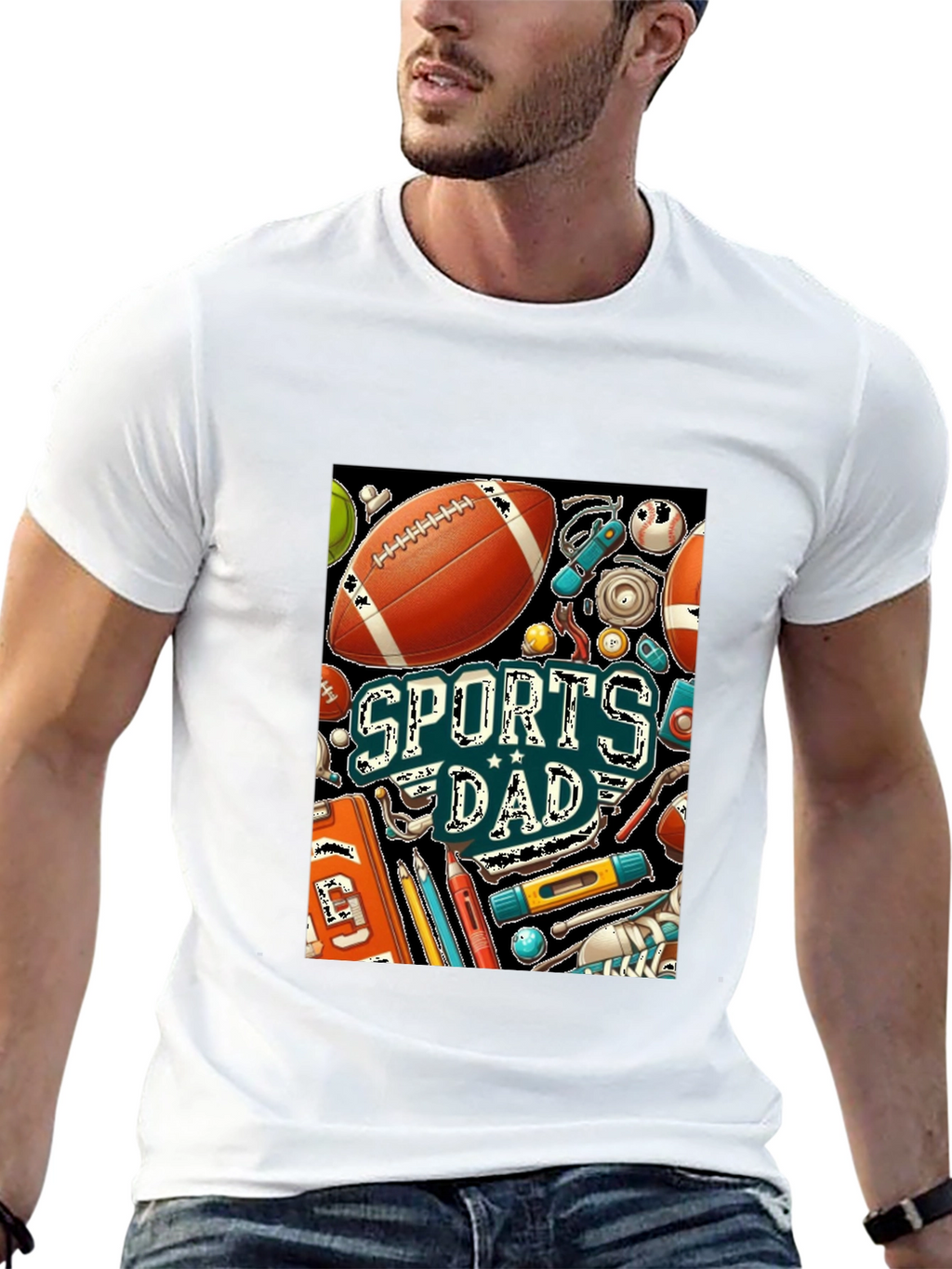 Sports Dad Graphic T-Shirt - Fathers Day Gift