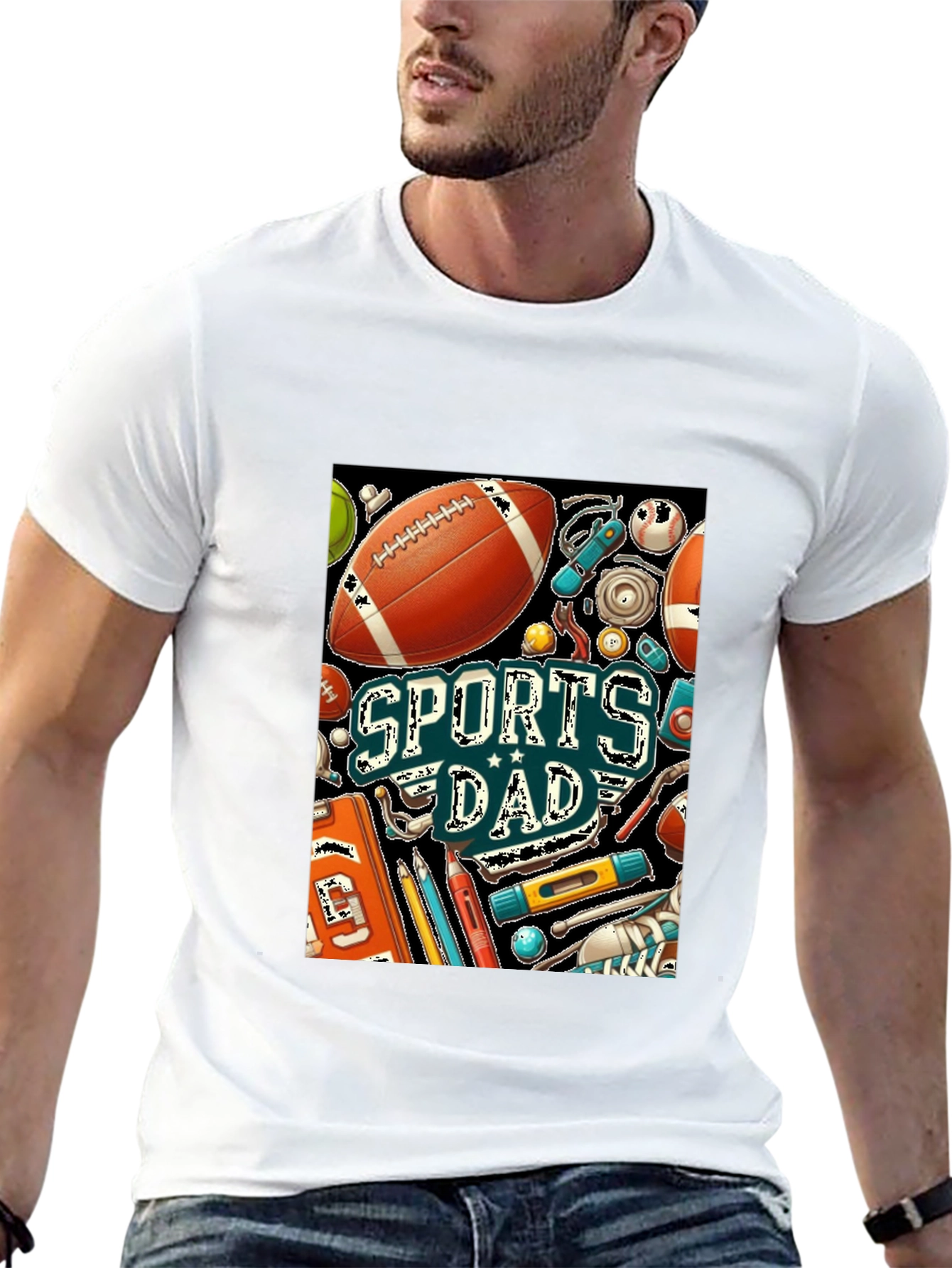 Sports Dad Graphic T-Shirt - Fathers Day Gift