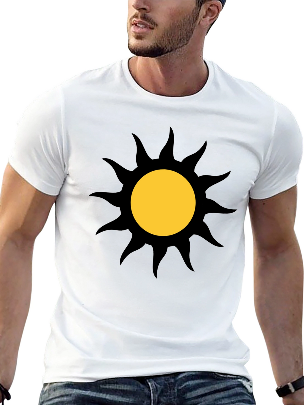 Sunburst Graphic Black T-Shirt