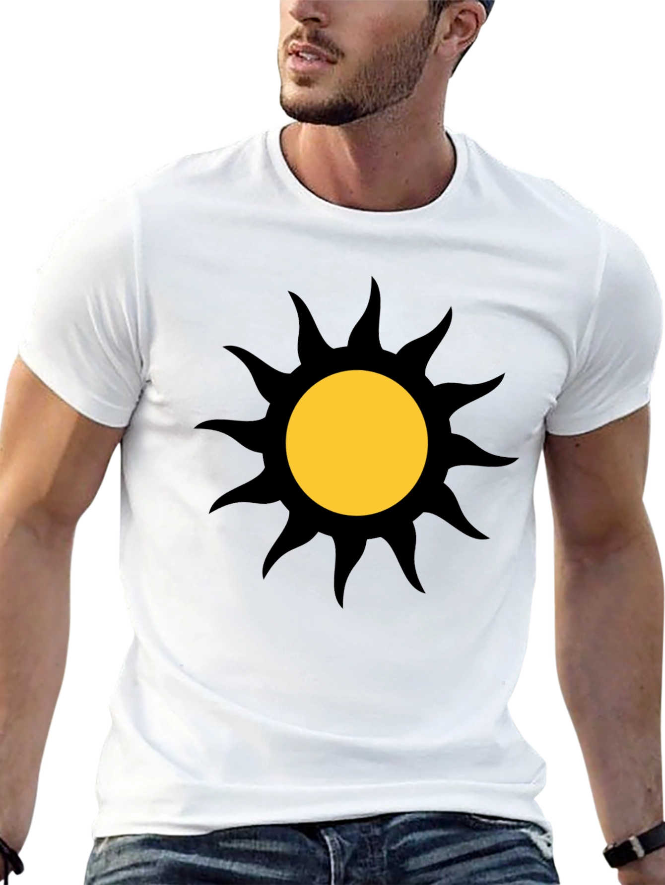 Sunburst Graphic Black T-Shirt