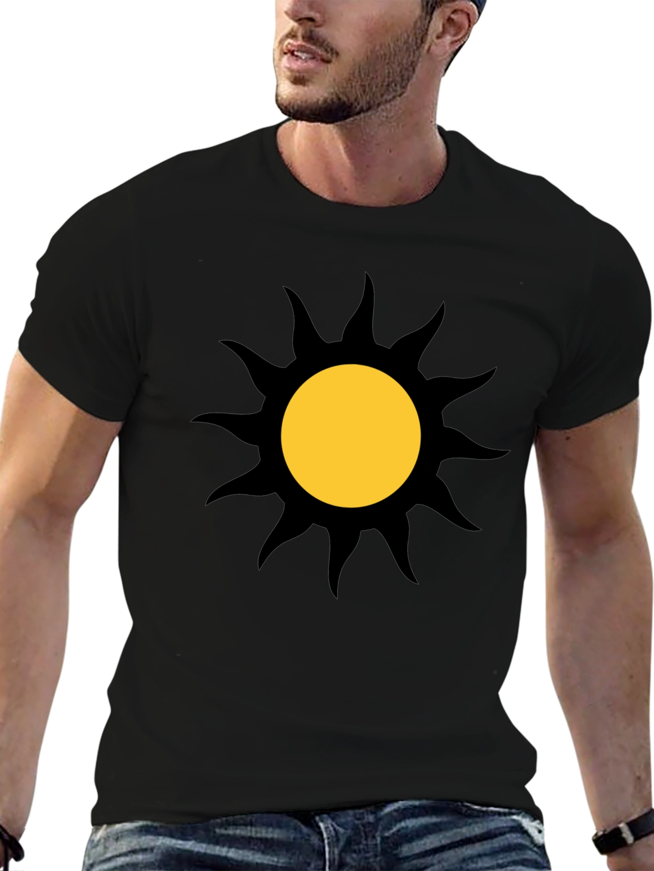 Sunburst Graphic Black T-Shirt