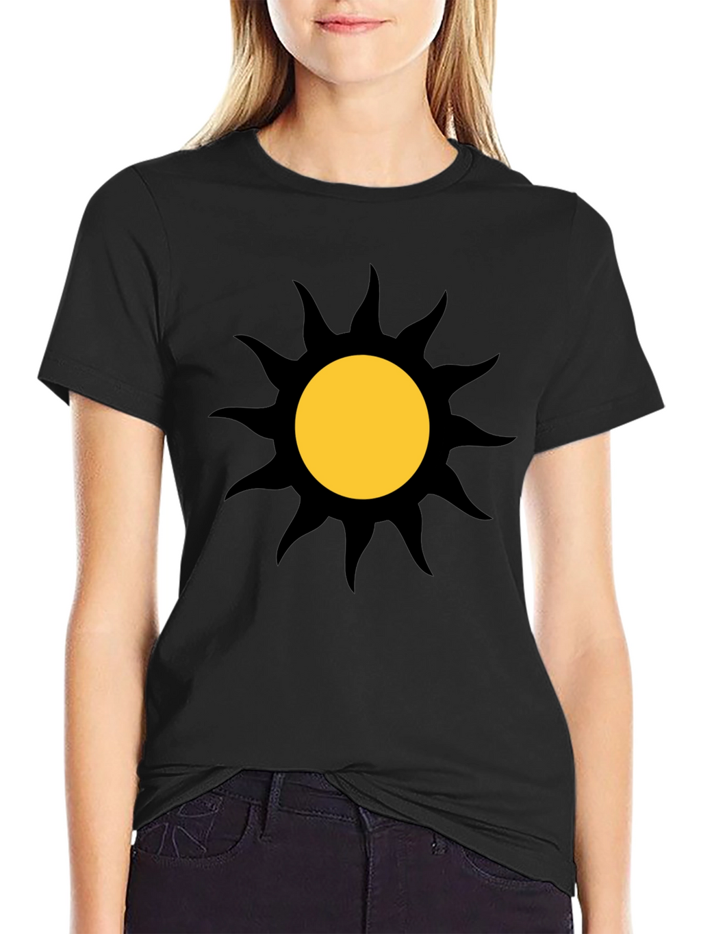 Sunburst Graphic Black T-Shirt