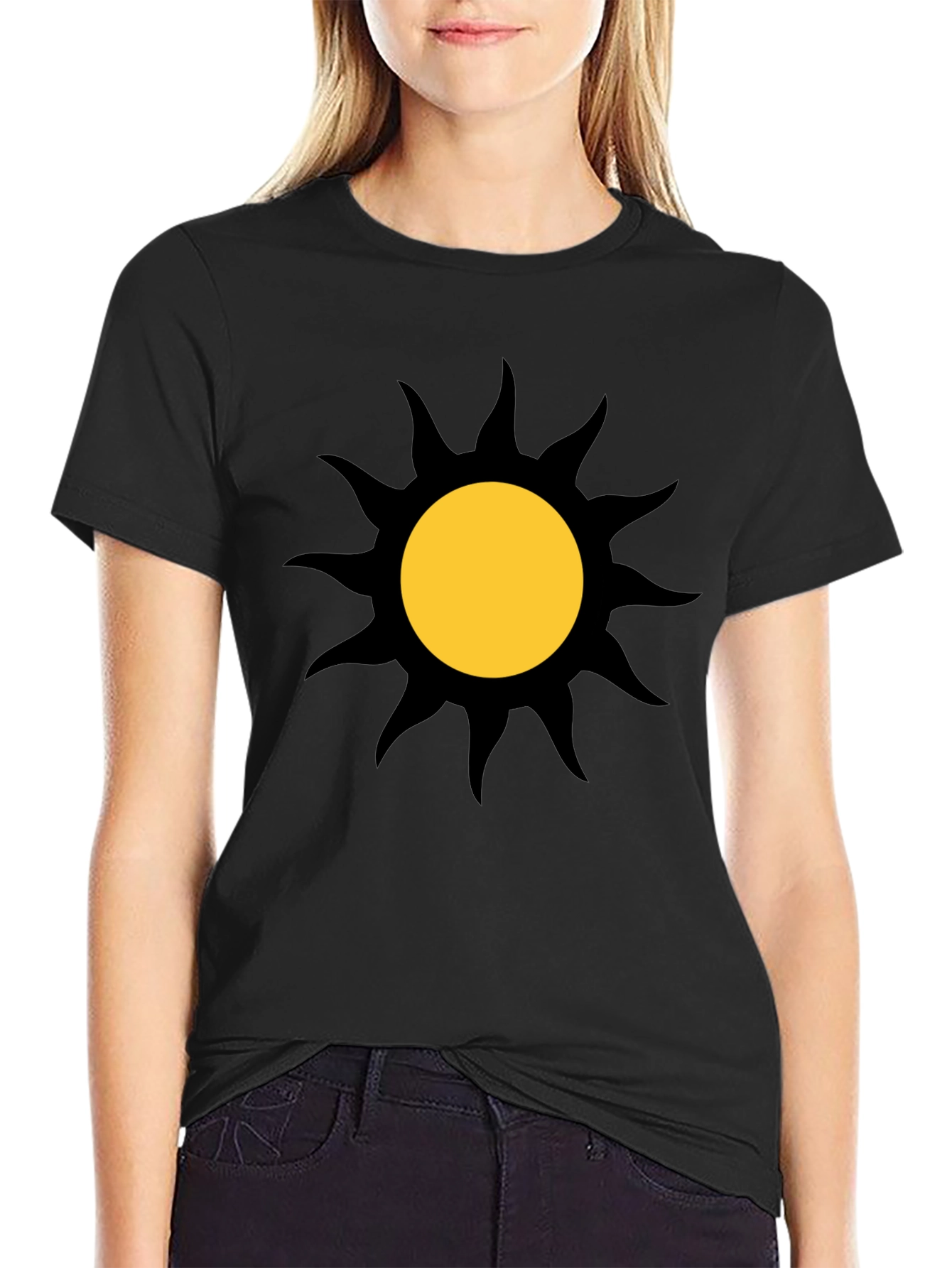 Sunburst Graphic Black T-Shirt