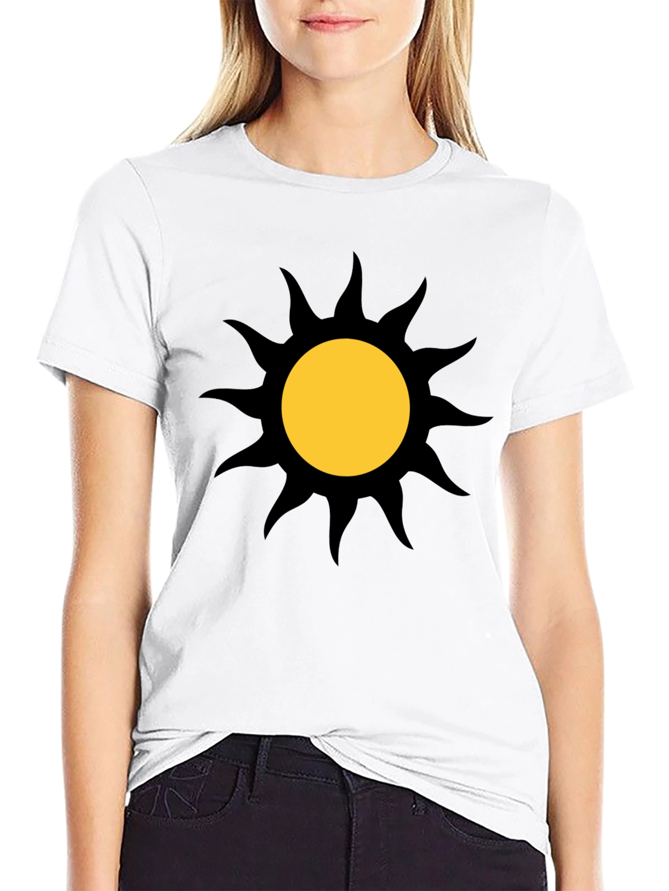 Sunburst Graphic Black T-Shirt