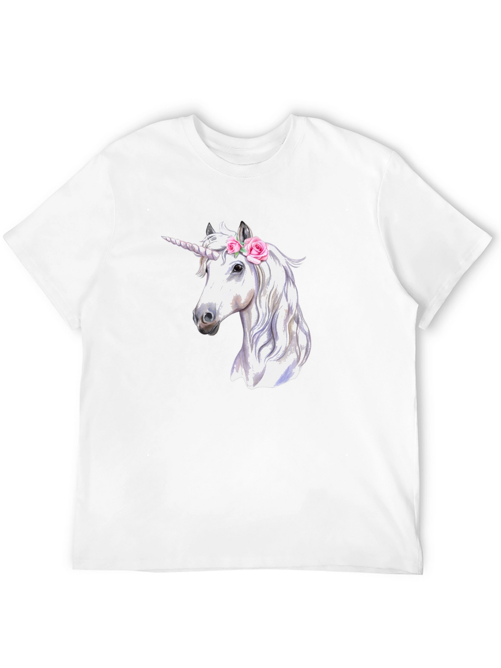 Unicorn Graphic Print Black T-Shirt