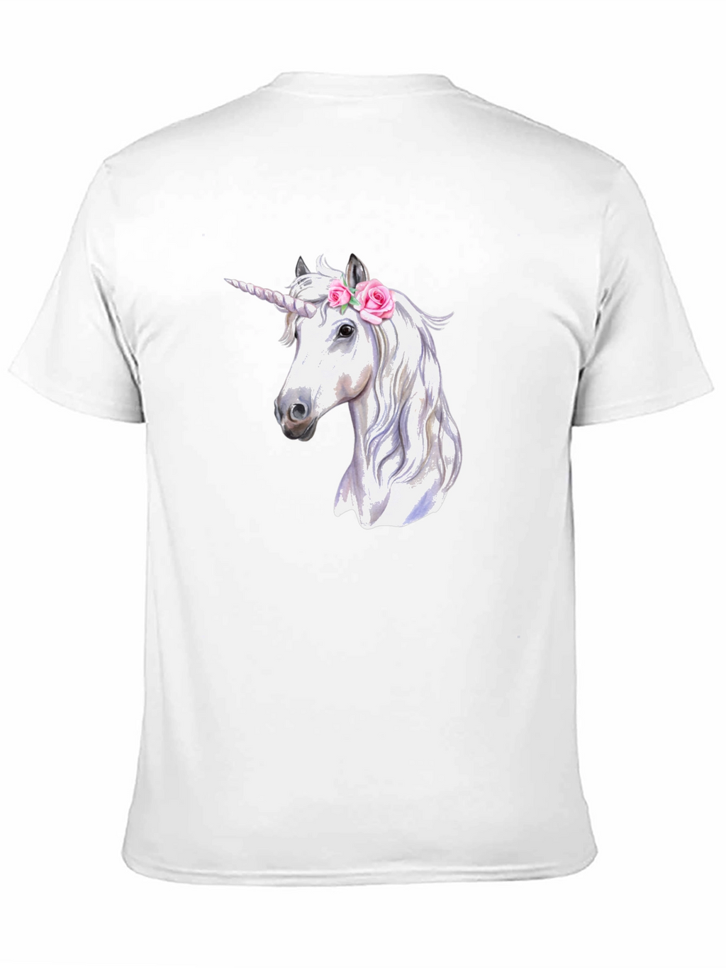 Unicorn Graphic Print Black T-Shirt