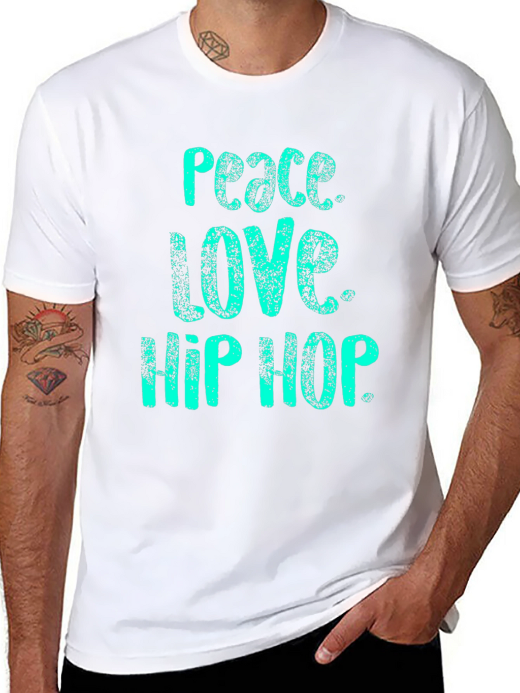 Peace Love Hip Hop Graphic Tee