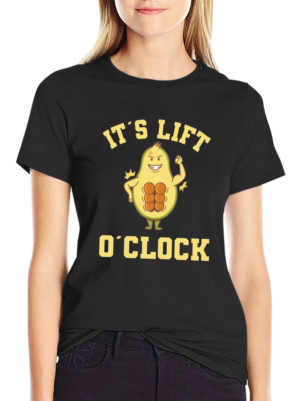Its Lift OClock Avocado Gym T-Shirt