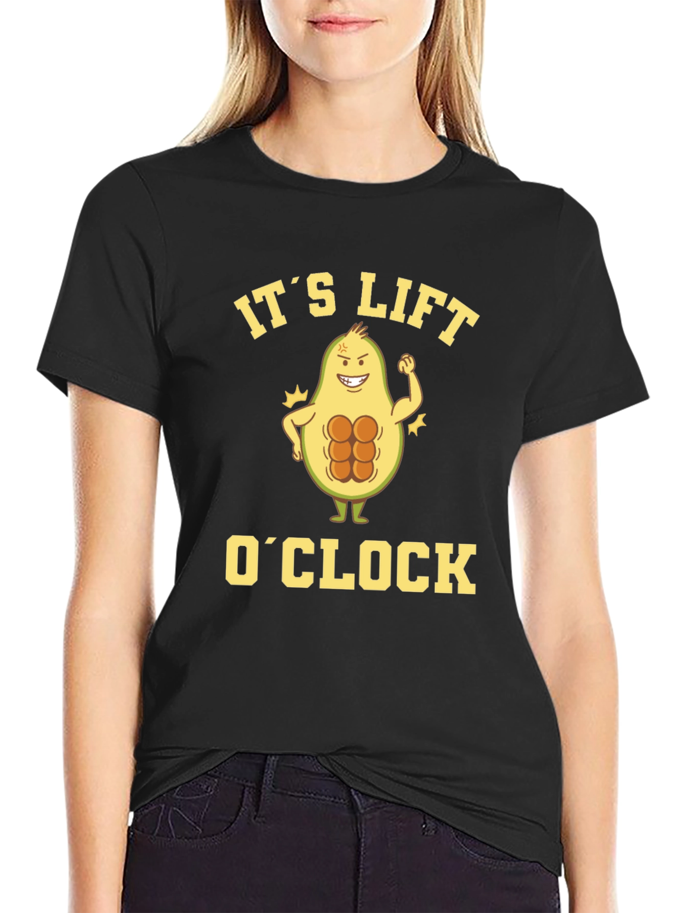 Its Lift OClock Avocado Gym T-Shirt