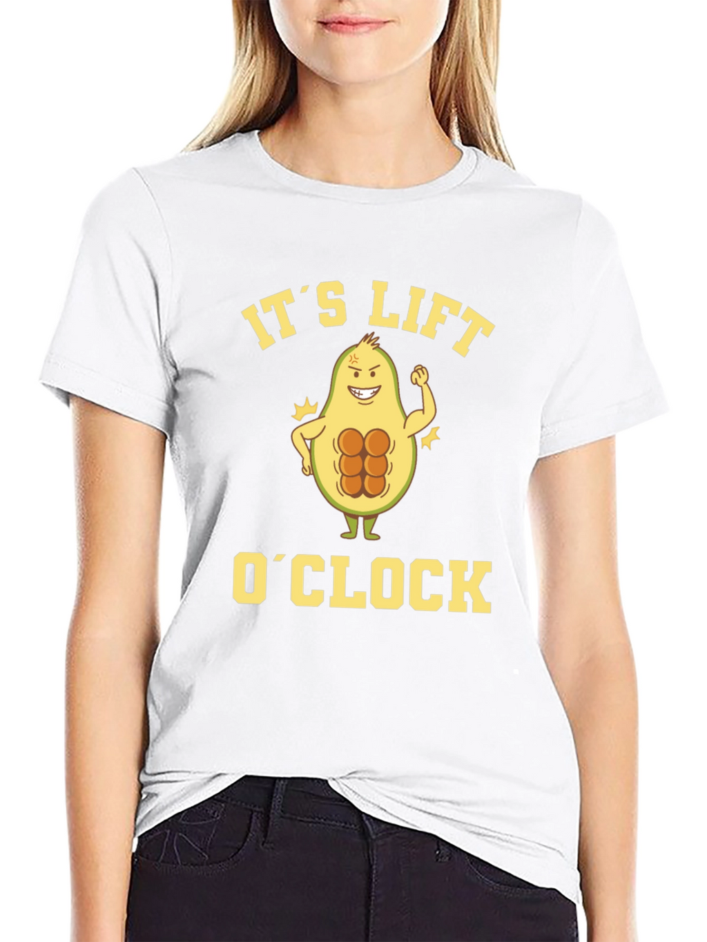 Its Lift OClock Avocado Gym T-Shirt