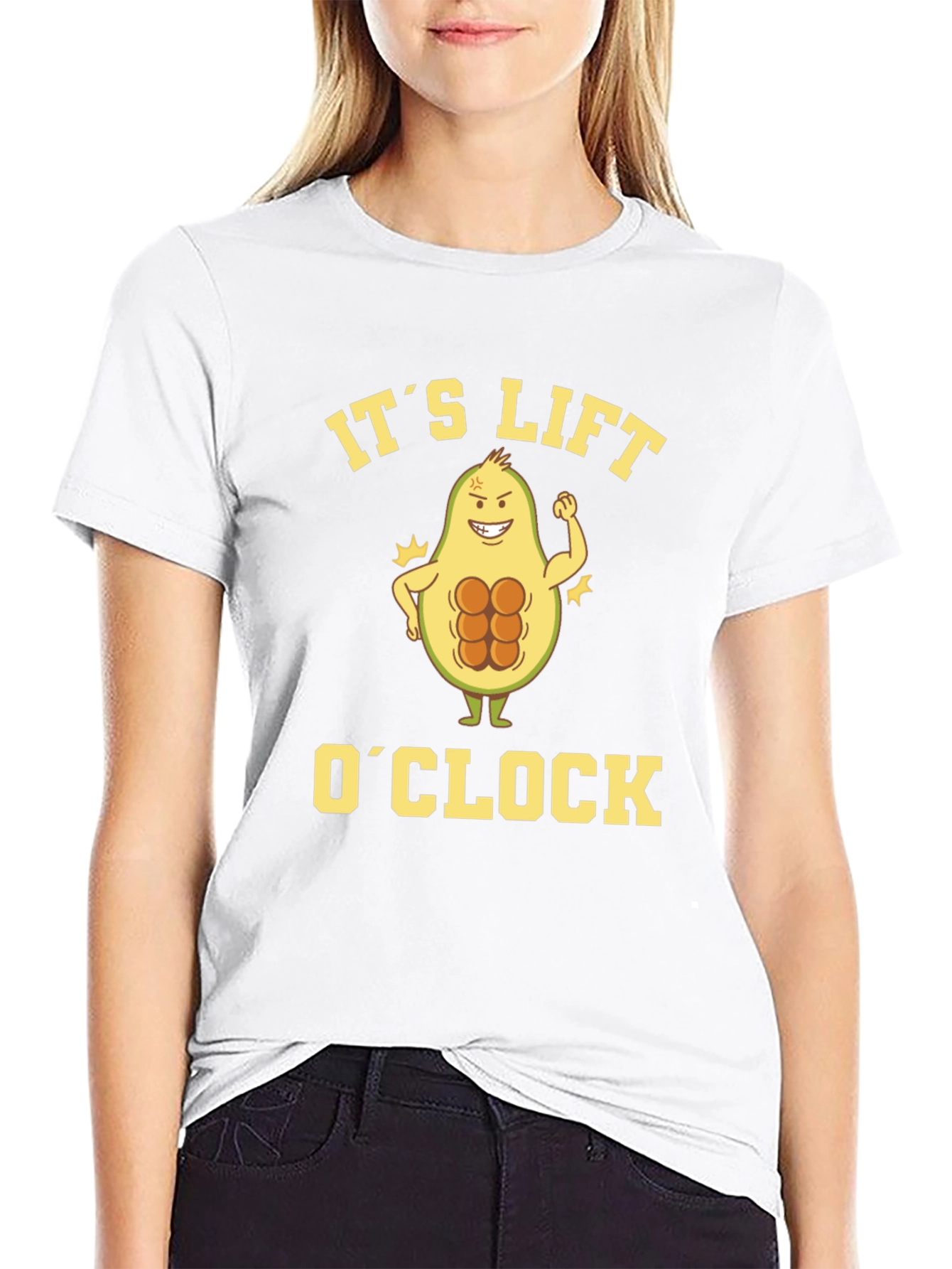 Its Lift OClock Avocado Gym T-Shirt