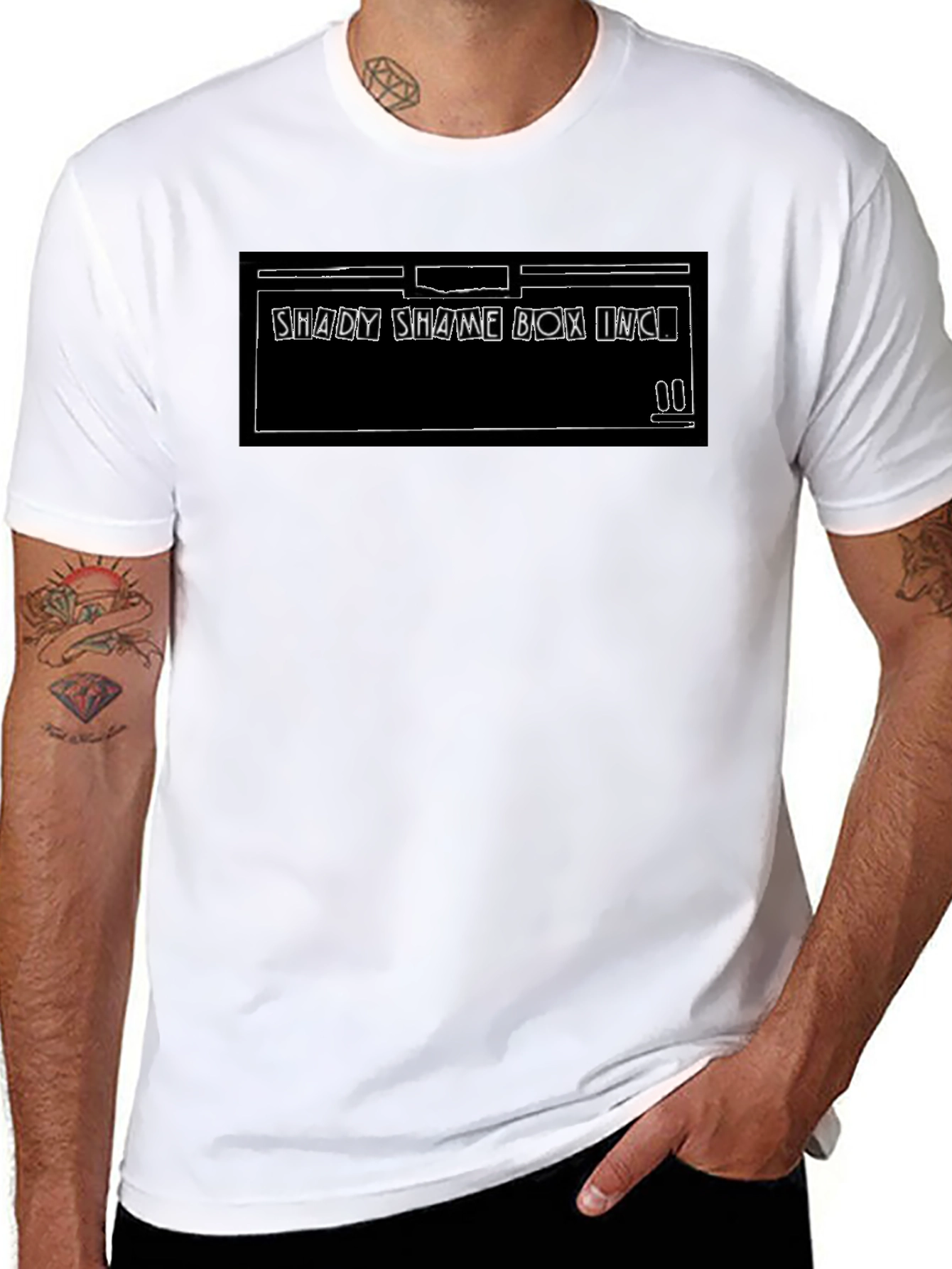 Shady Shame Box INC. Graphic Tee - Black