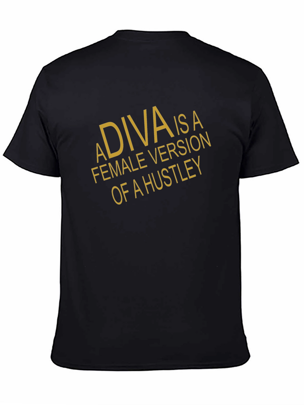Diva Hustler Graphic Tee - Black Cotton T-Shirt