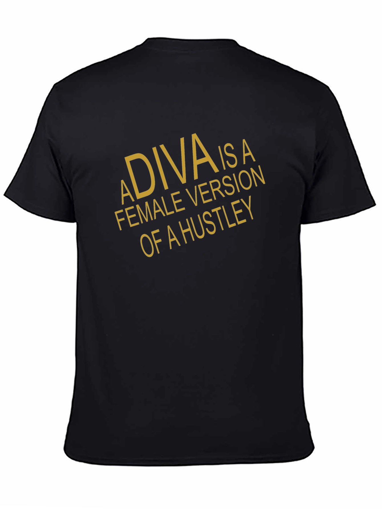 Diva Hustler Graphic Tee - Black Cotton T-Shirt