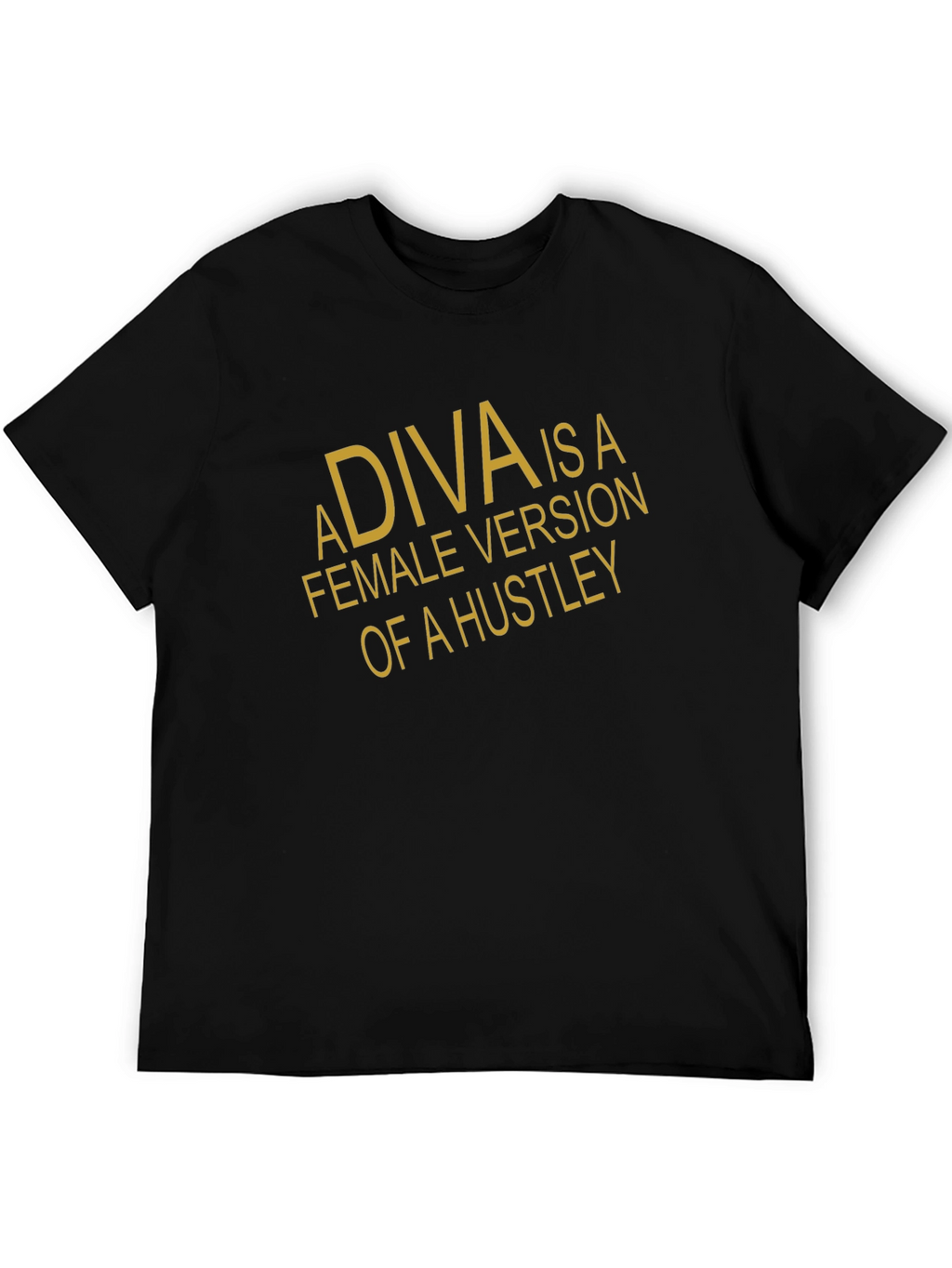 Diva Hustler Graphic Tee - Black Cotton T-Shirt