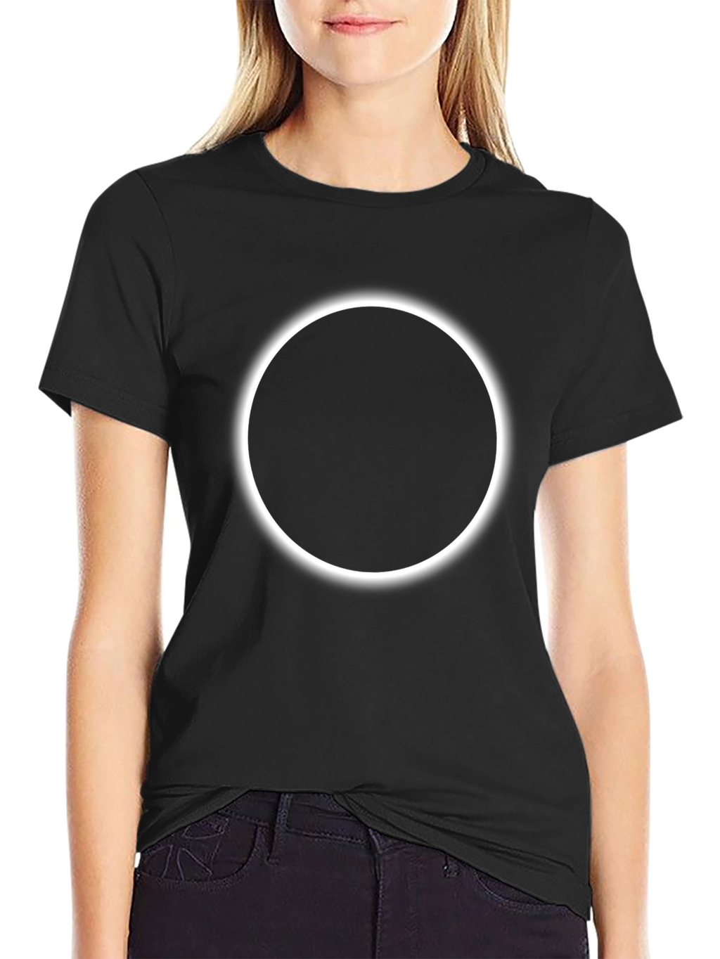 Black Eclipse Graphic T-Shirt - Modern Style