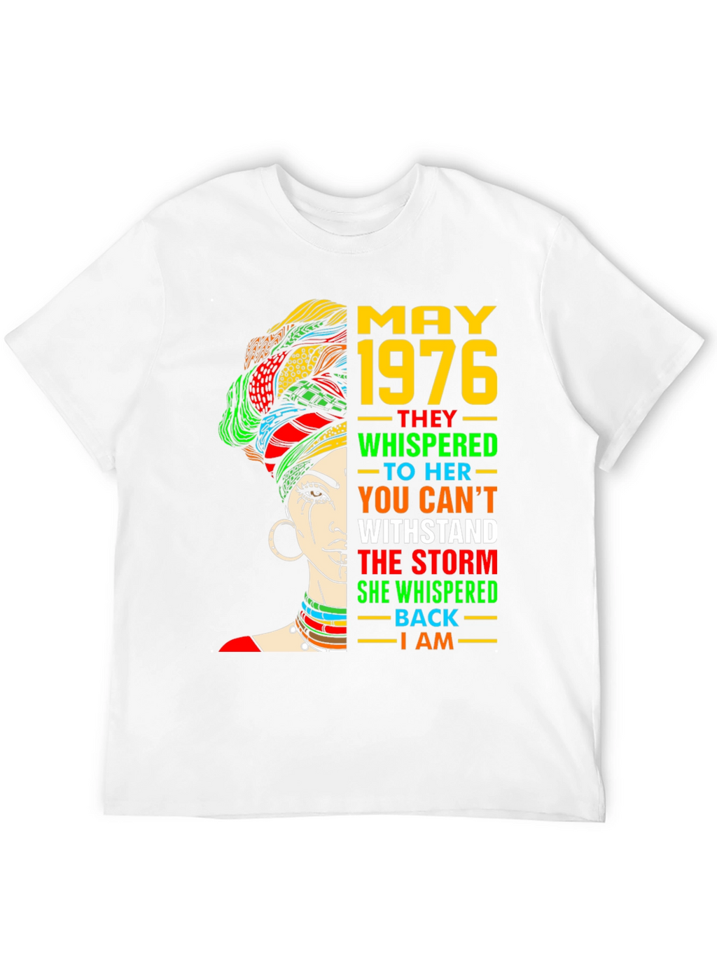 May 1976 Birthday T-Shirt - Black Pride