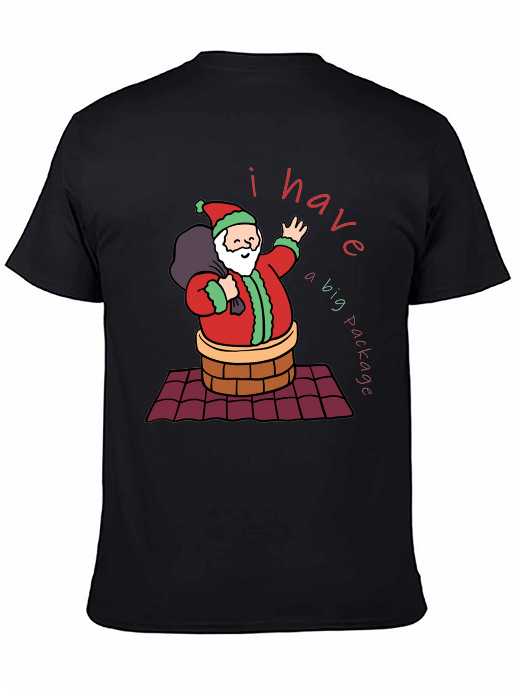 Funny Christmas Santa Big Package T-Shirt