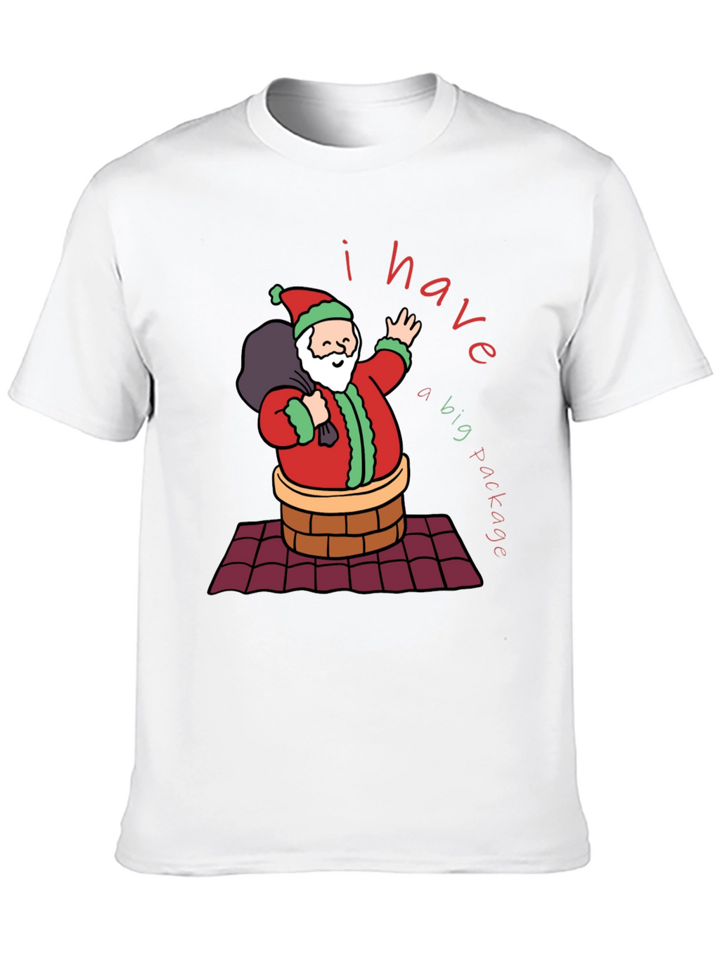 Funny Christmas Santa Big Package T-Shirt