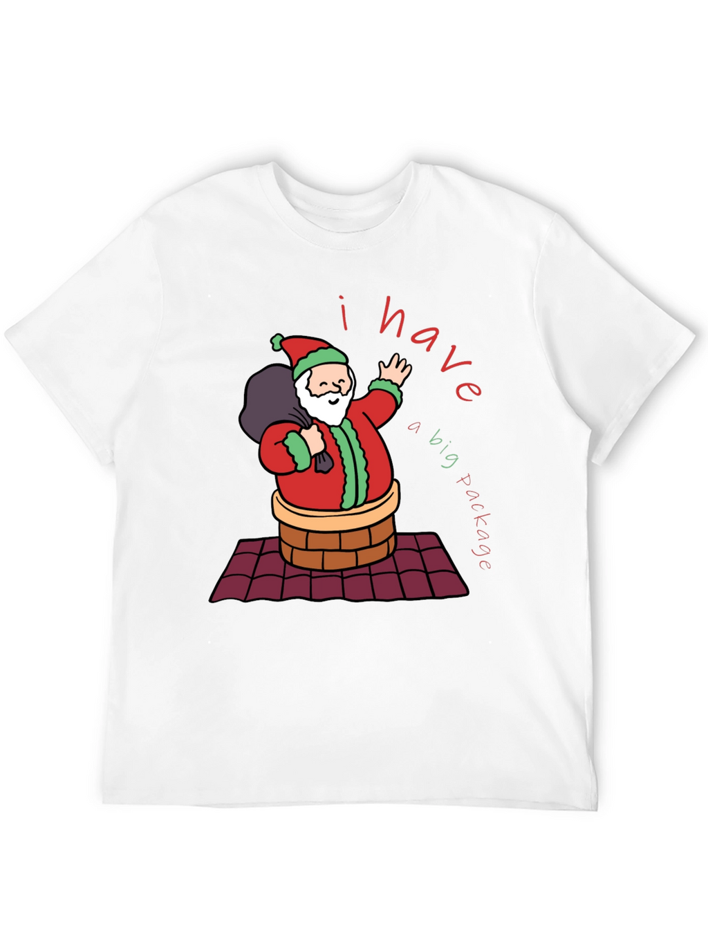 Funny Christmas Santa Big Package T-Shirt