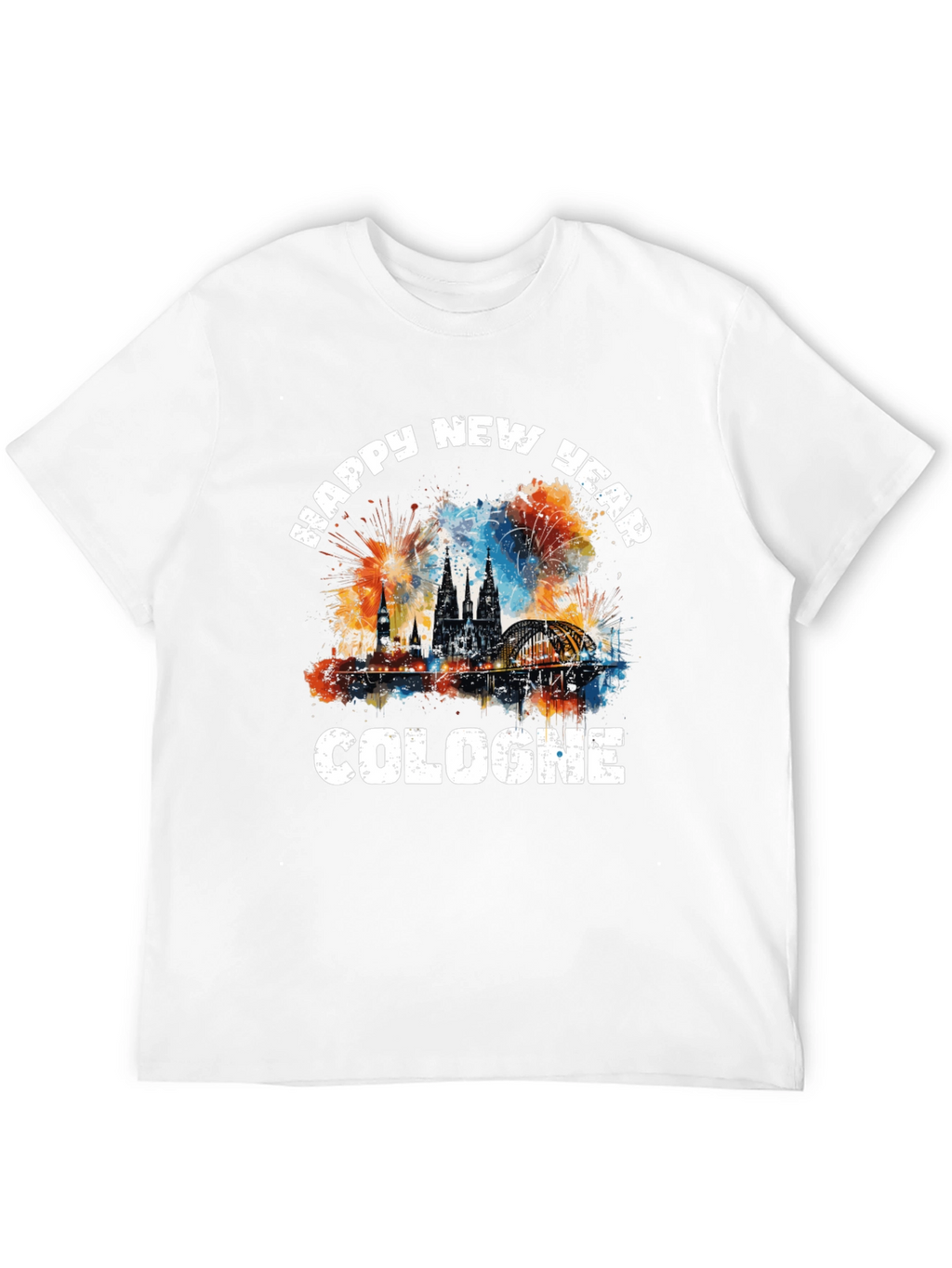 Happy New Year Cologne Graphic T-Shirt
