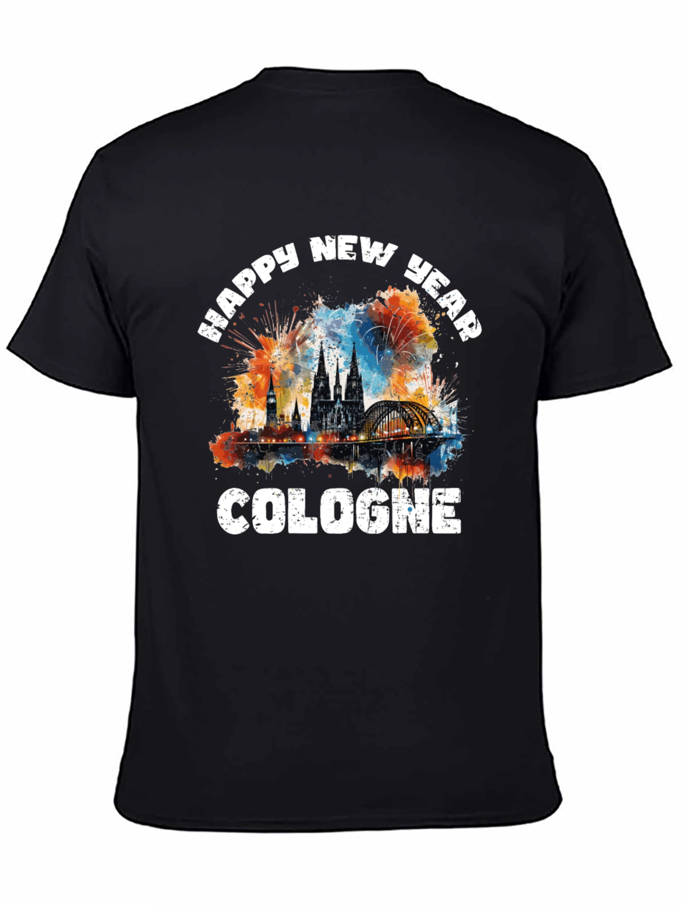 Happy New Year Cologne Graphic T-Shirt