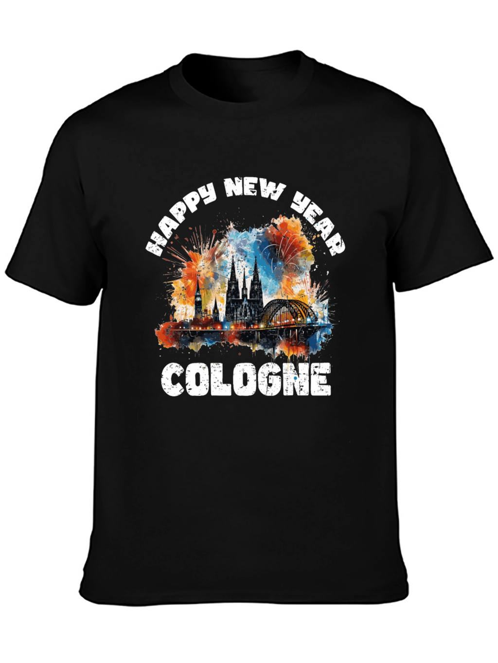 Happy New Year Cologne Graphic T-Shirt