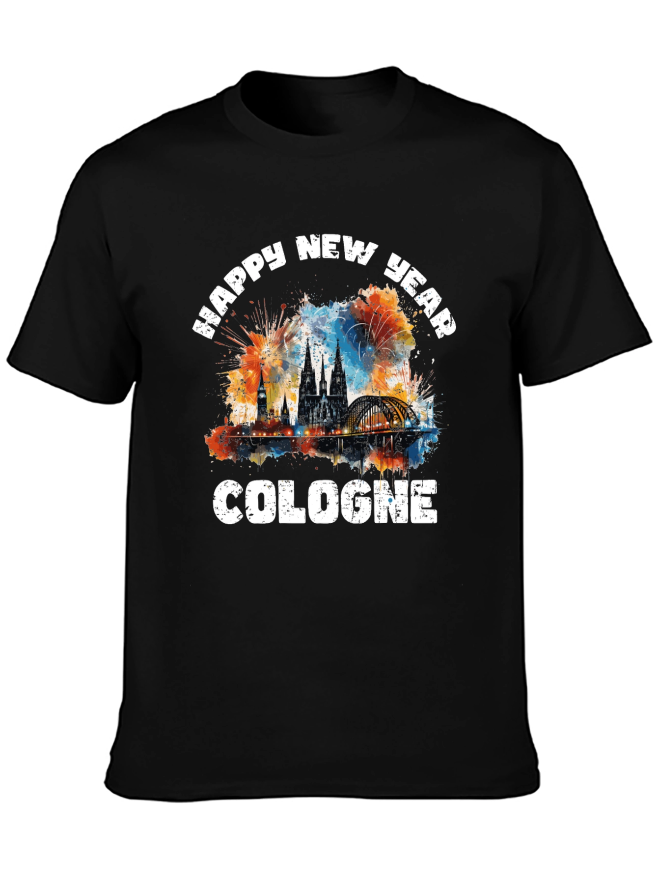 Happy New Year Cologne Graphic T-Shirt