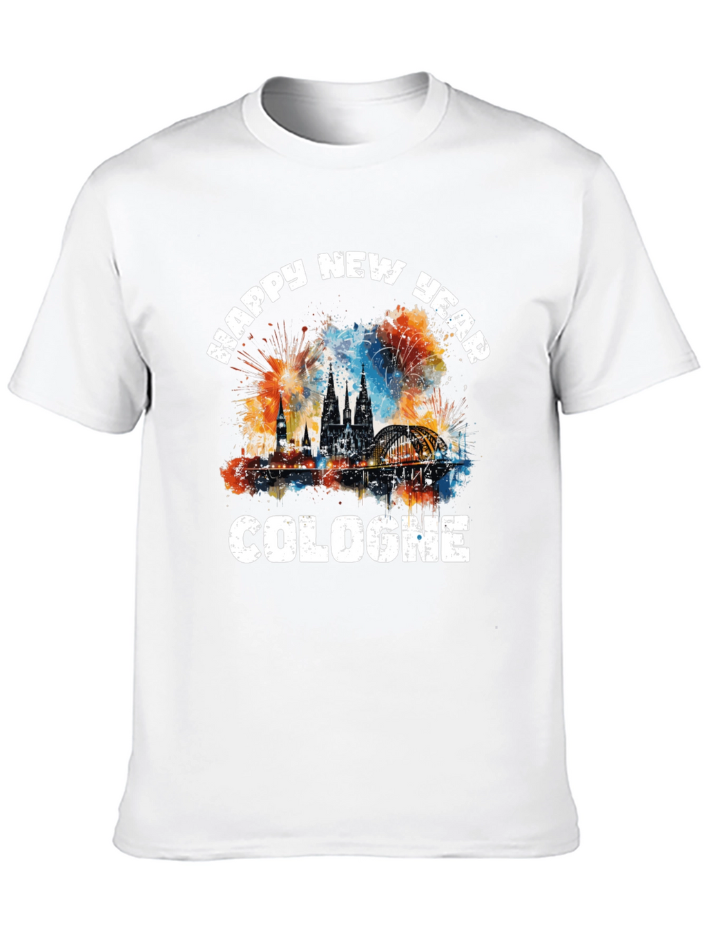 Happy New Year Cologne Graphic T-Shirt