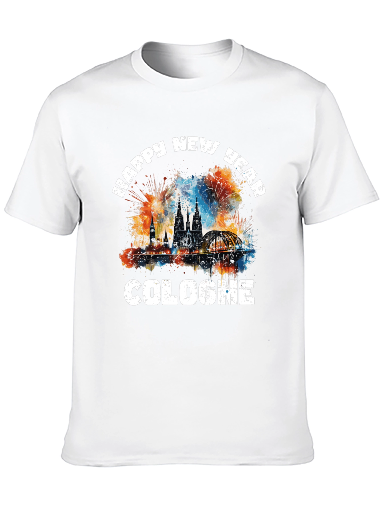 Happy New Year Cologne Graphic T-Shirt
