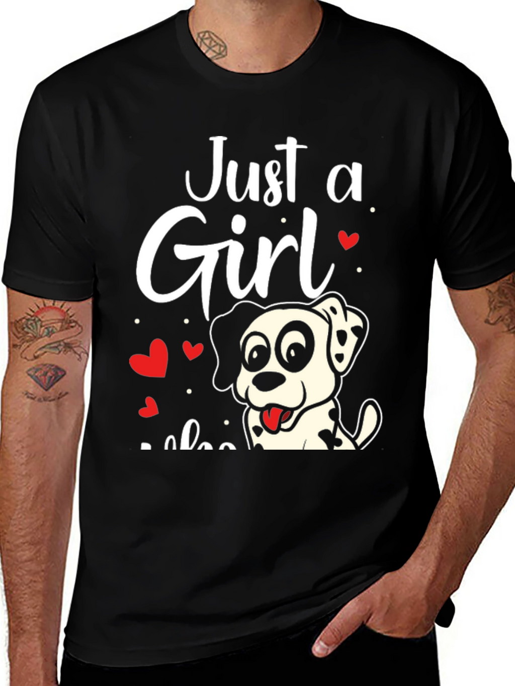 Just a Girl Who Loves Dalmatians T-Shirt