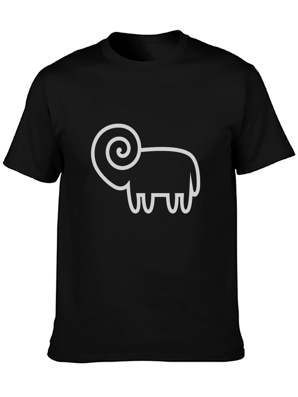 Ram Graphic Tee - Stylish Black Cotton T-Shirt