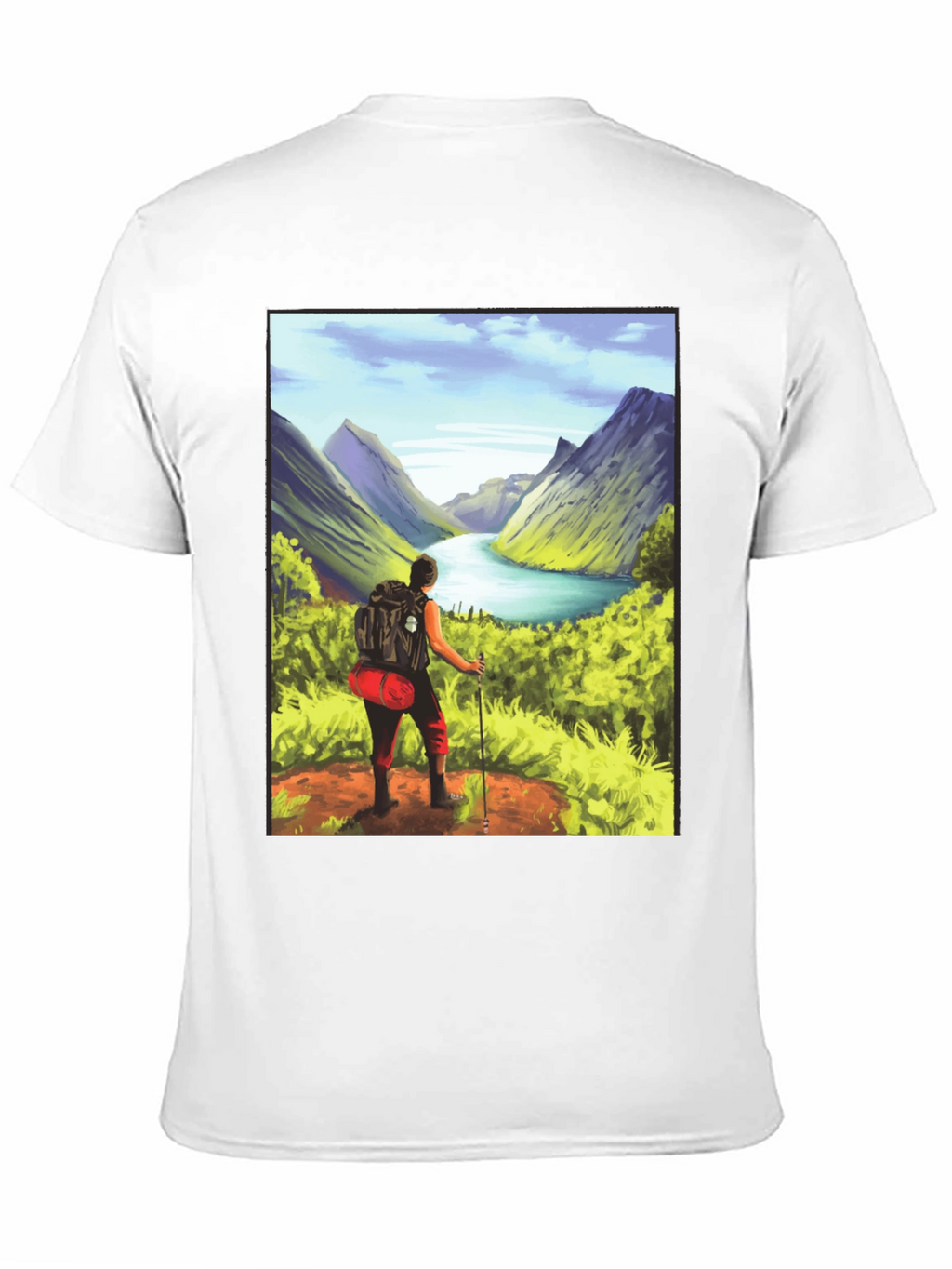 Hikers Vista T-Shirt - Black Graphic Tee