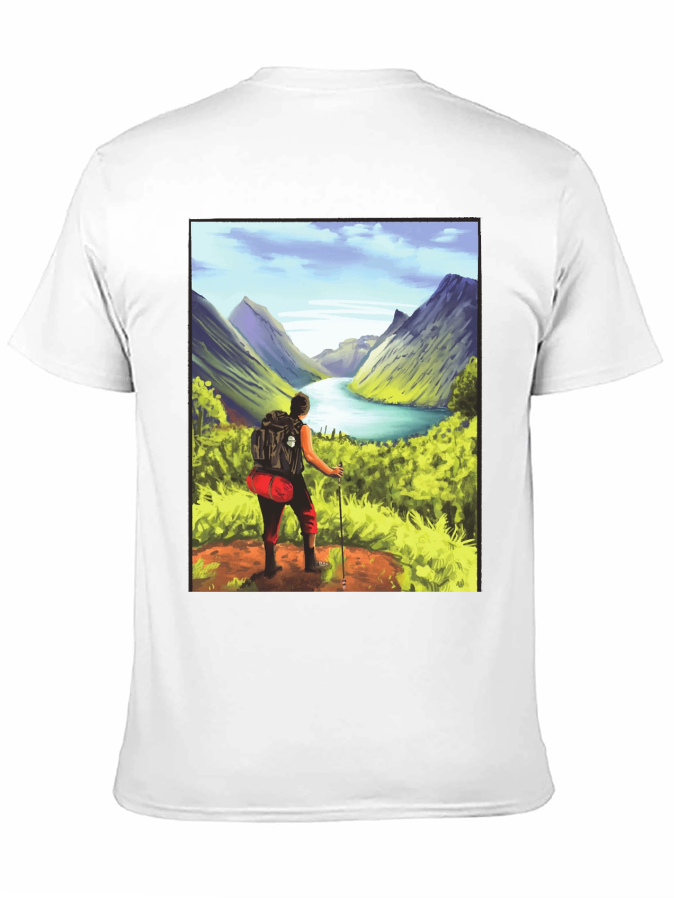 Hikers Vista T-Shirt - Black Graphic Tee