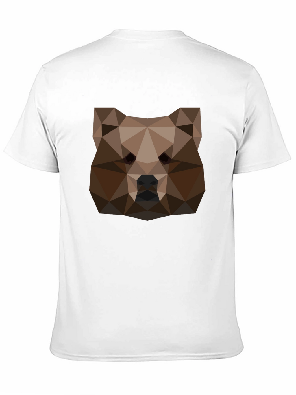 Geometric Bear Head Tee - Black