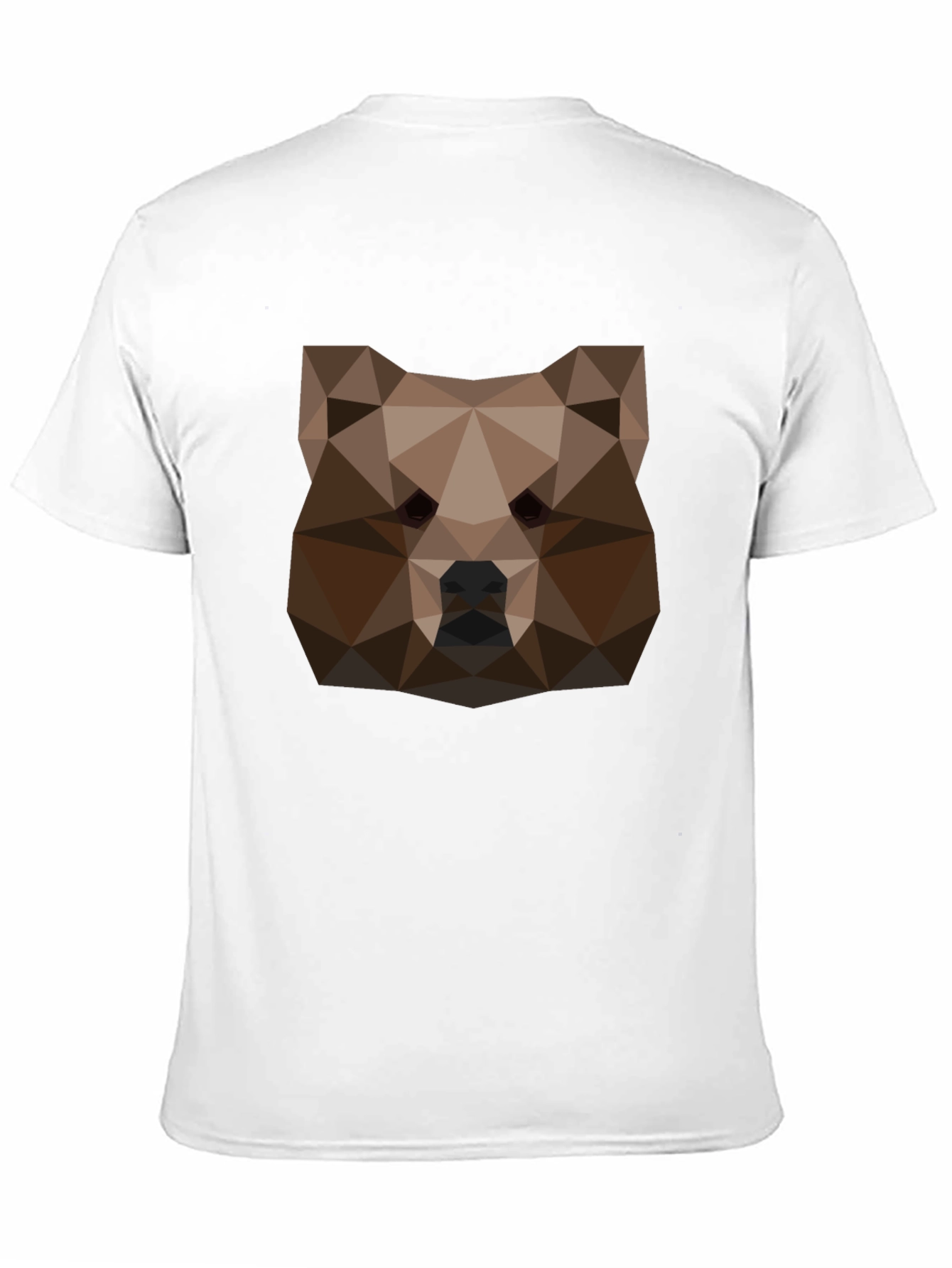 Geometric Bear Head Tee - Black