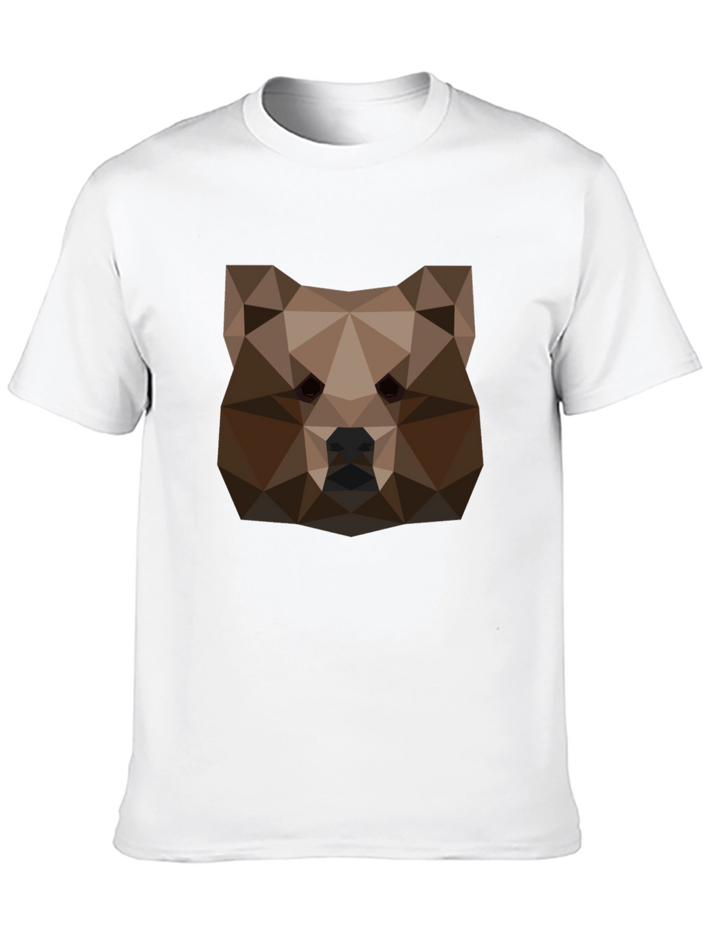 Geometric Bear Head Tee - Black