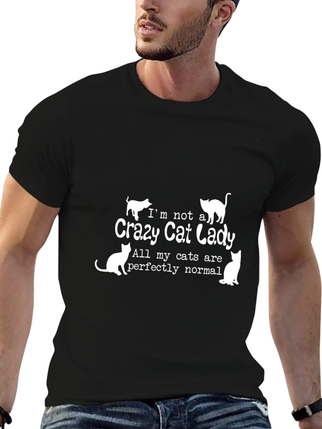 Crazy Cat Lady T-Shirt - Novelty Tee